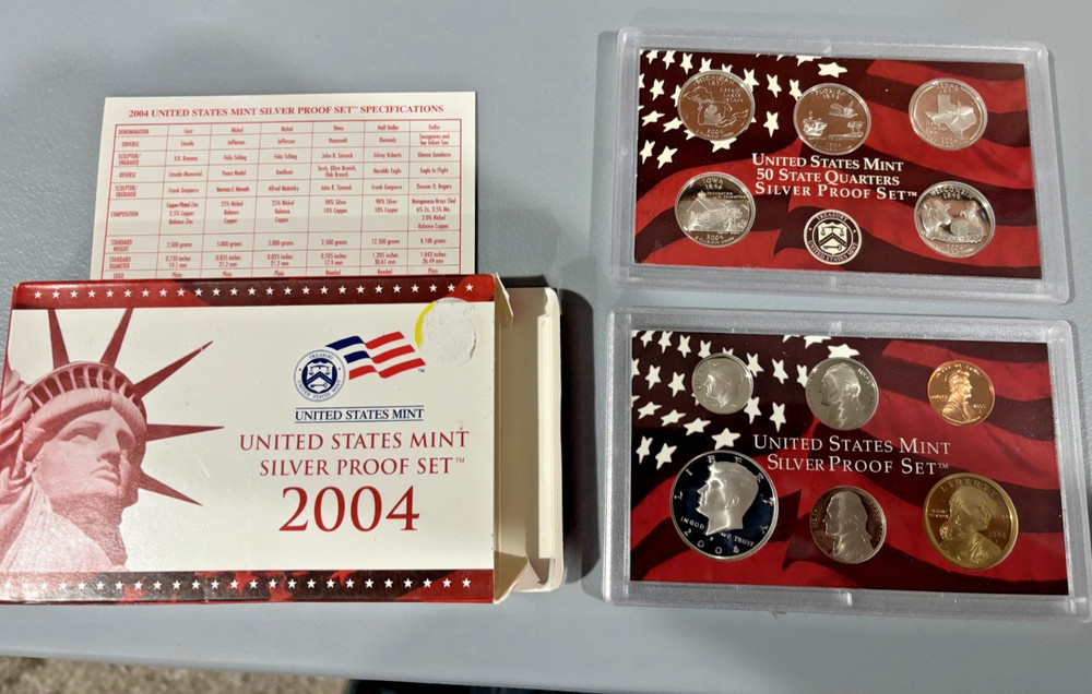 2004 United States Mint Silver Proof Set