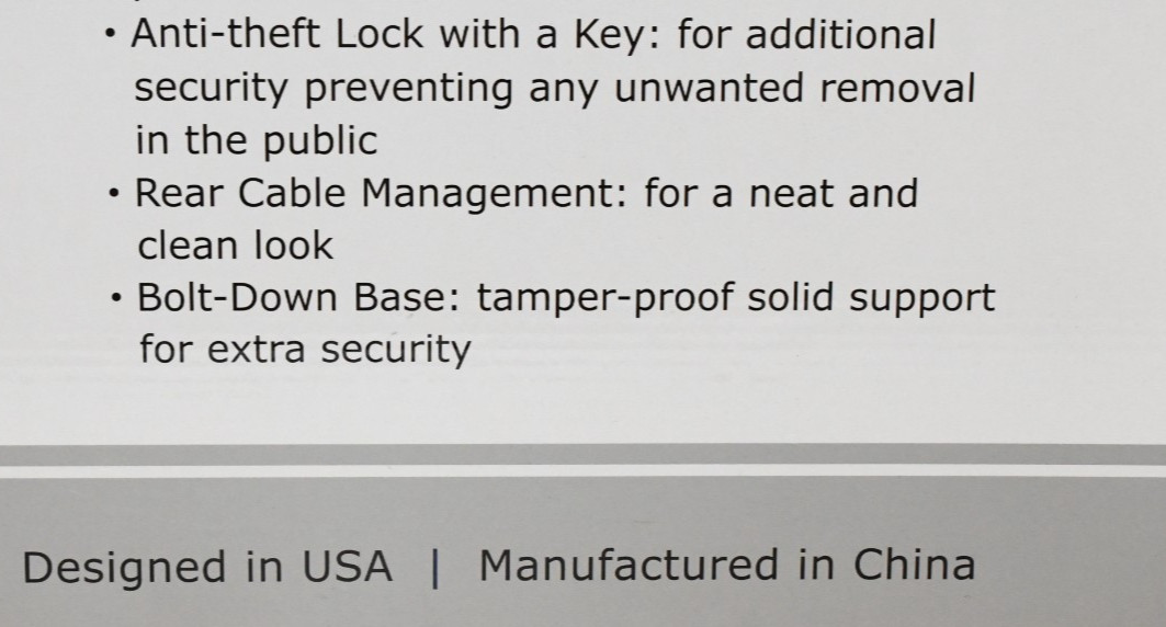 NIB Mount-IT! Anti-Theft Tablet Kiosk Floor Stand Compatible w/ iPad