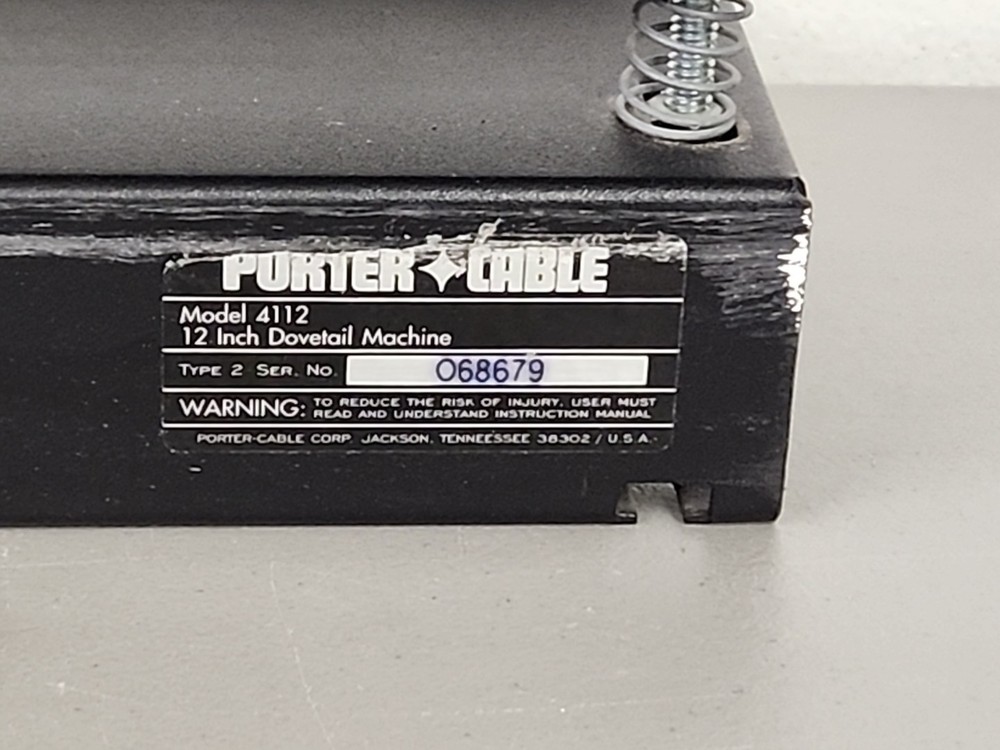 Porter Cable 4112 Dovetail Machine + 43640 Bit