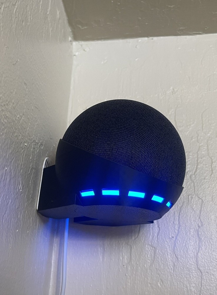 Echo Dot 4/5 Wall  & Corner Mount Bracket Holder Accessory BLACK!!