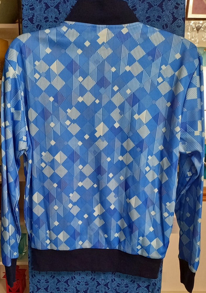 Score Draw England Retro '90 Blue Training Track Top (Multiple Sizes Available)