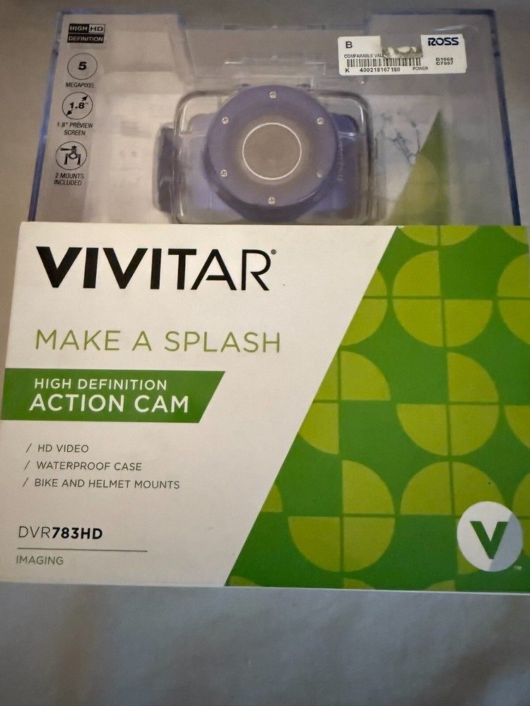 Vivitar DVR786HD Full HD Action Cam Camera Waterproof case