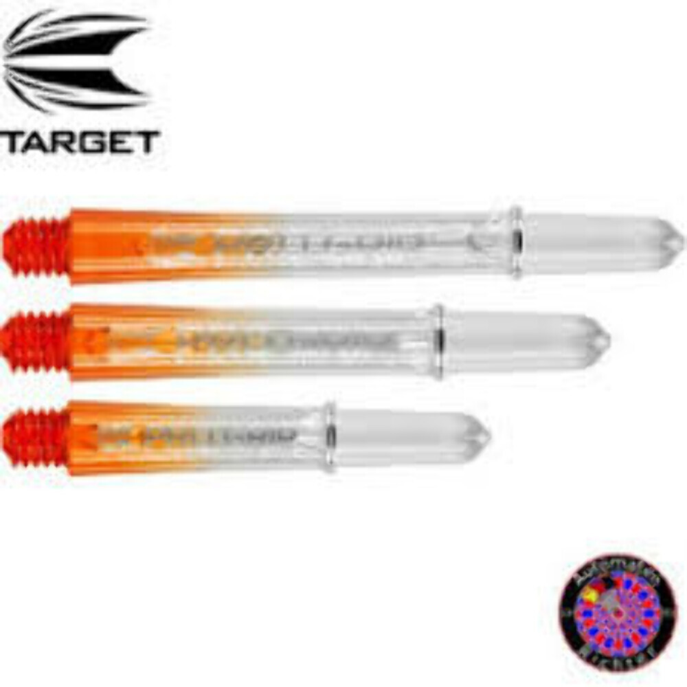 Target Pro Grip Vision Shafts - Clear Orange Intermediate