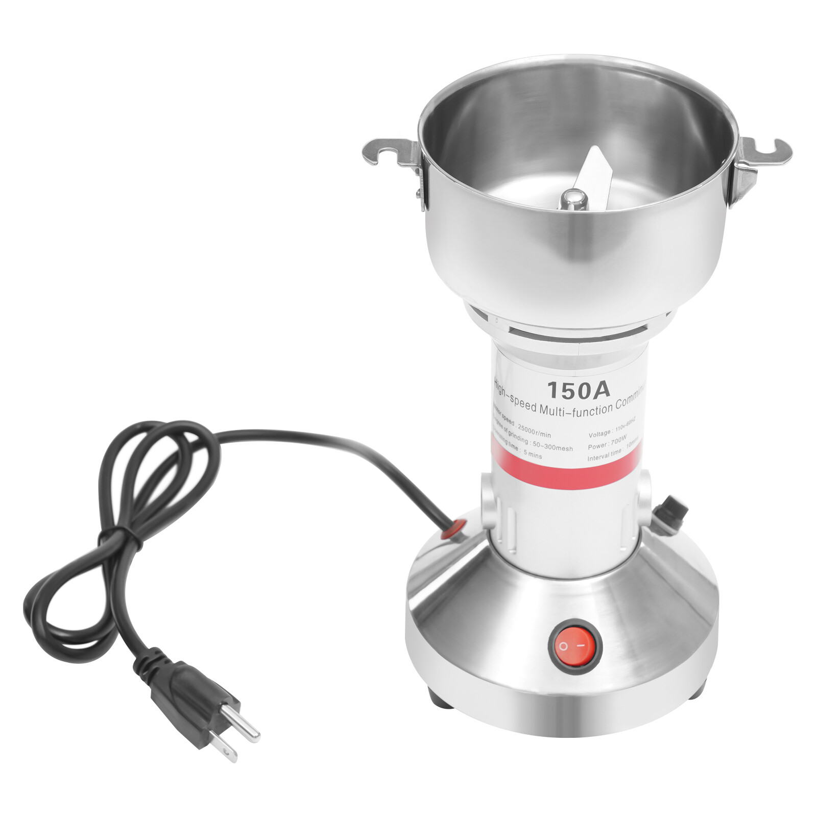 Electric Grain Mill Grinder Machine Stainless Steel Grinding Tool For Commerce