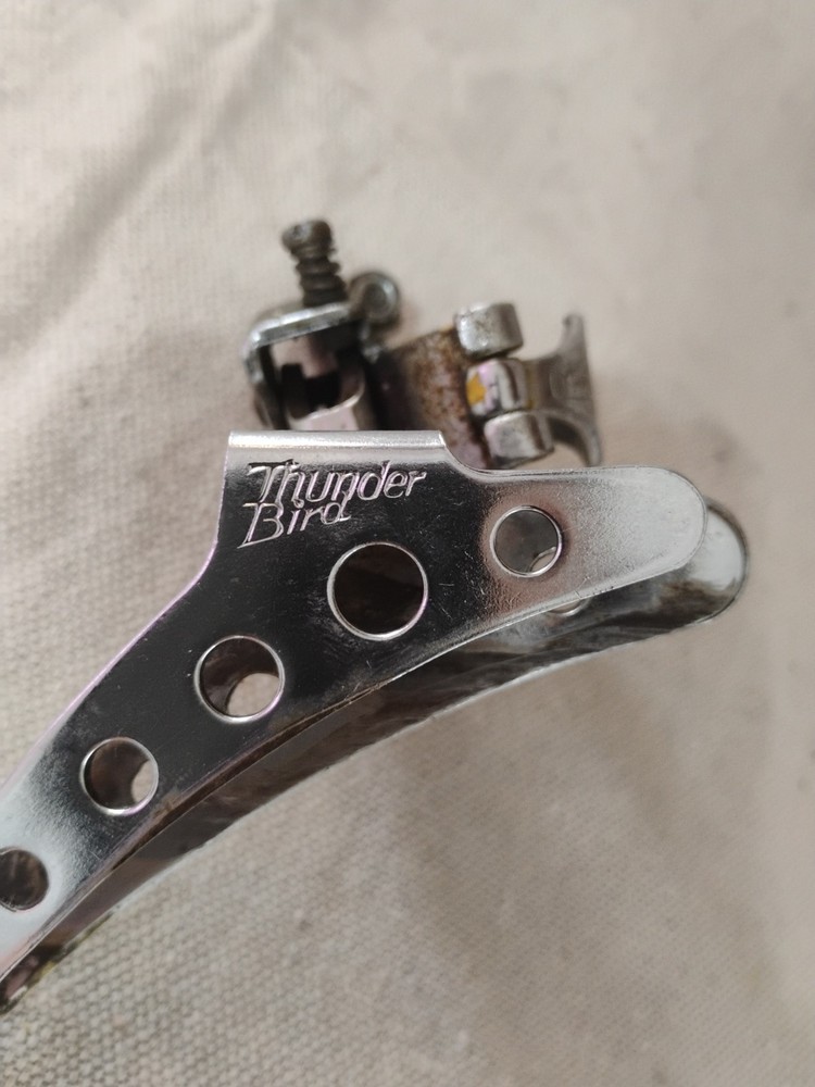 Vintage Shimano Thunderbird  Front Derailer 1" Mounting Brackets