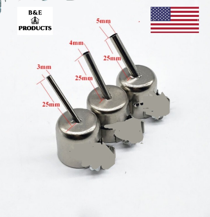 850 Hot Air Station 3pcs 45 Degree Bent Curved Nozzle hot air station