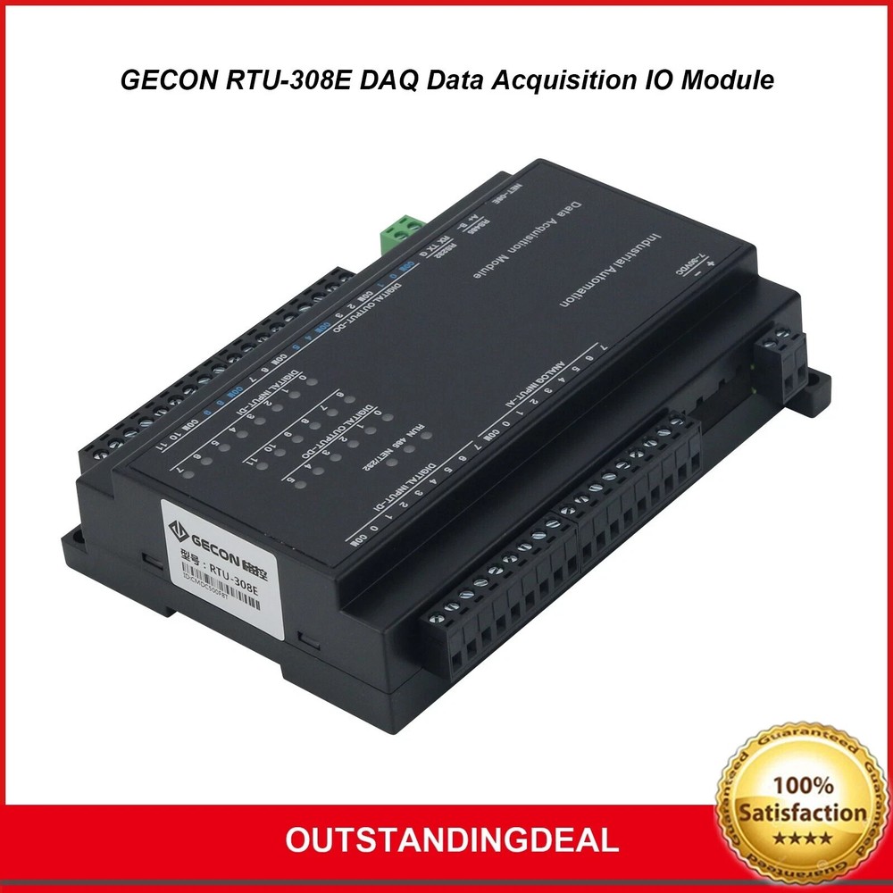 GECON RTU-308E DAQ Data Acquisition IO Module 8AI + 8DI + 12DO RS485 Modbus RTU