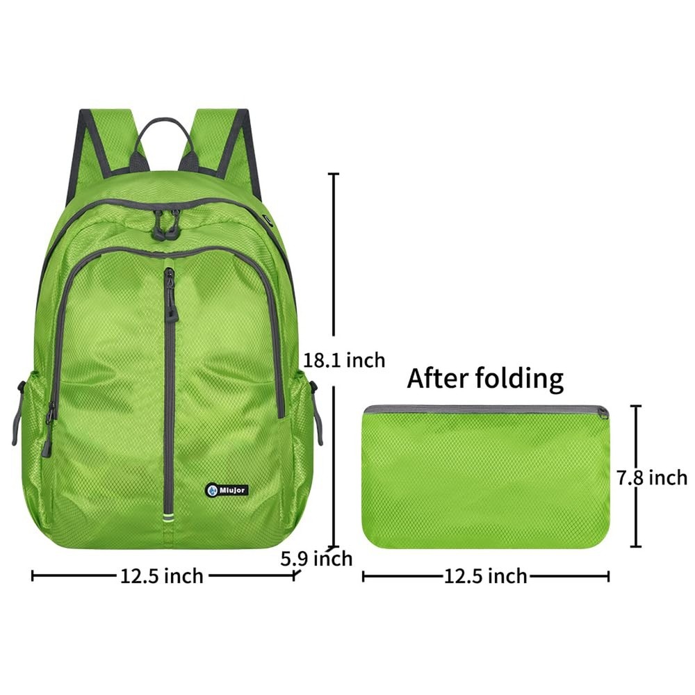 Lightweight Packable Foldable Backpack, Hiking backpack,Travel Backpack (Fluo...