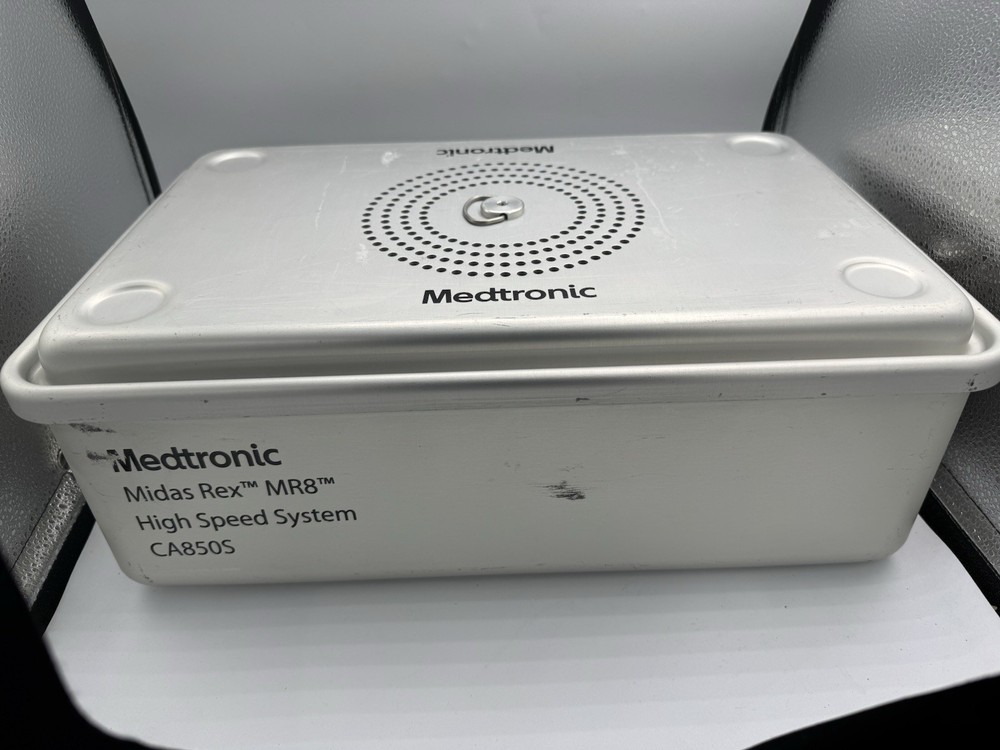 Medtronic CA850S Midas Rex MR8 Sterilization Case High Speed System No Insert