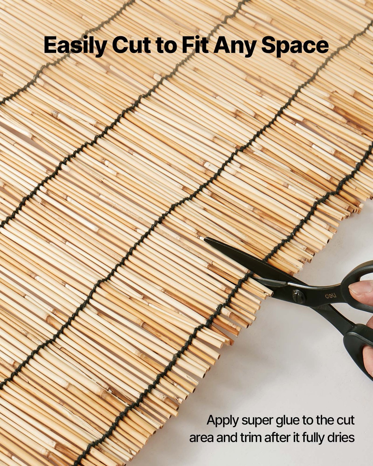 VEVOR Natural Reed Fencing Fence Panel 4 ft x 16.4 ft 2 Pack Privacy Screen Roll