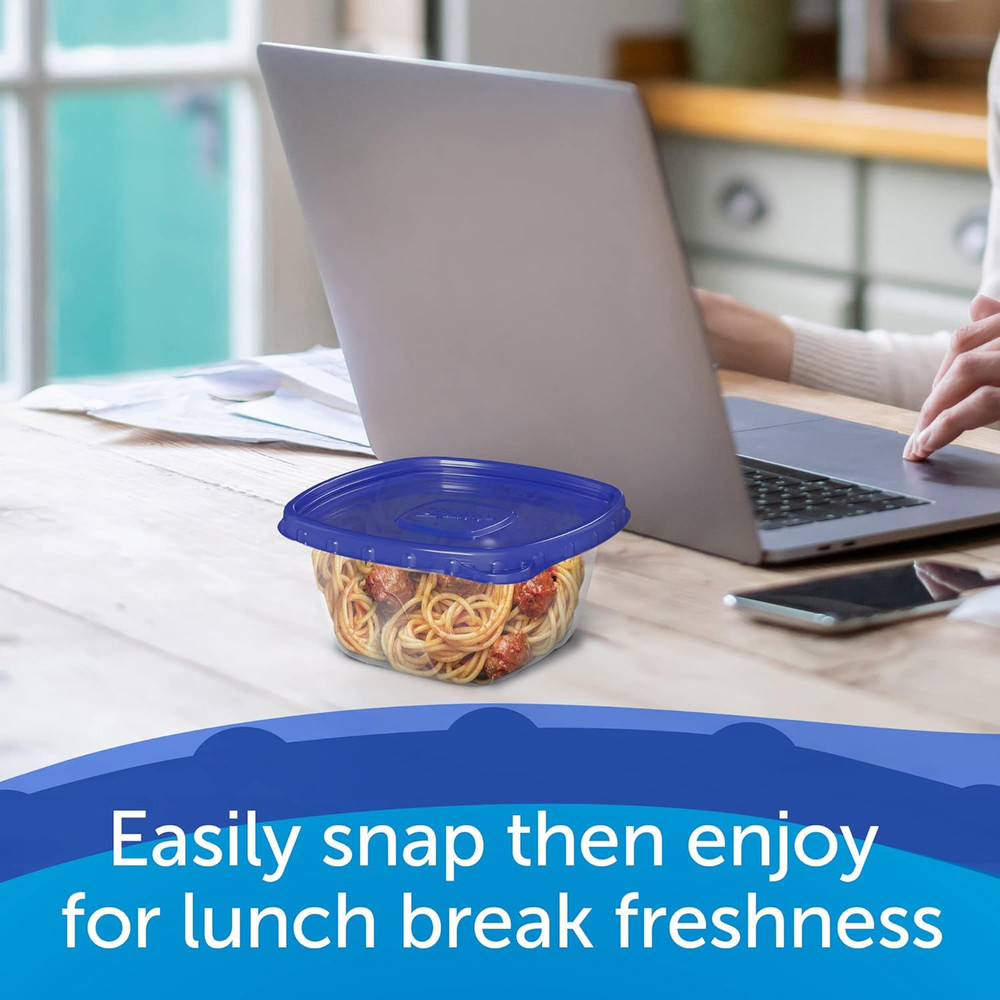 Food Storage Meal Prep Containers Reusable for Kitchen Organization, Smart Snap