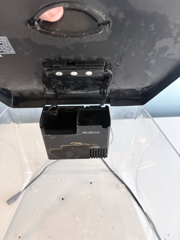 Vibrant Life Cube Plastic Aquarium Setup with Filter, Lid, and Decorations