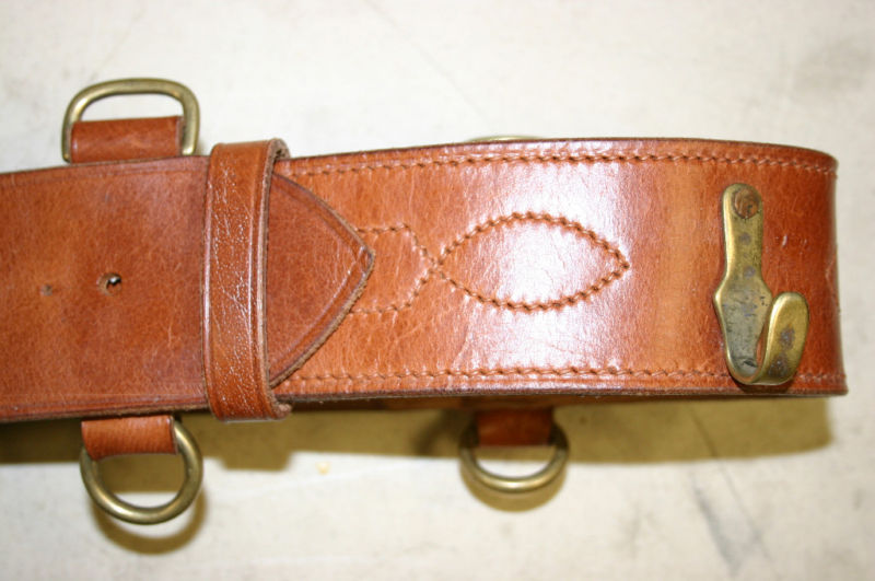 Complete British Sam Browne Belt and Webley Leather Holster Set