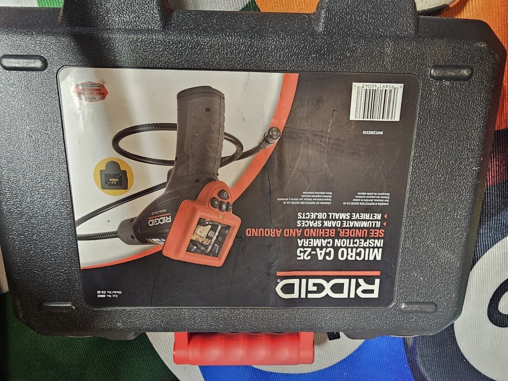 RIDGID CA-25 Micro Visual Inspection & Diagnostic Handheld Camera w/2.7" Display