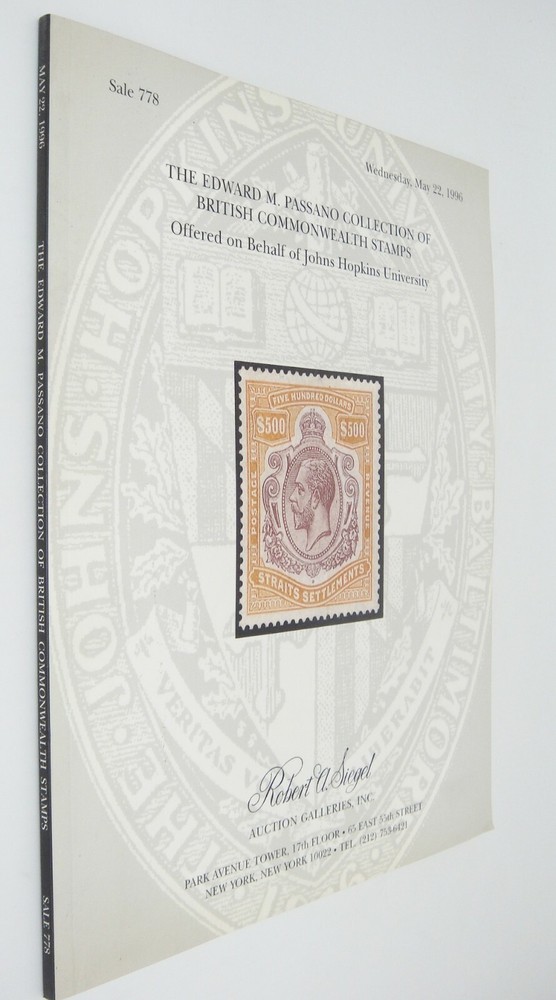 Edward Passano Collection British Commonwealth Stamps Siegel Auction Catalog