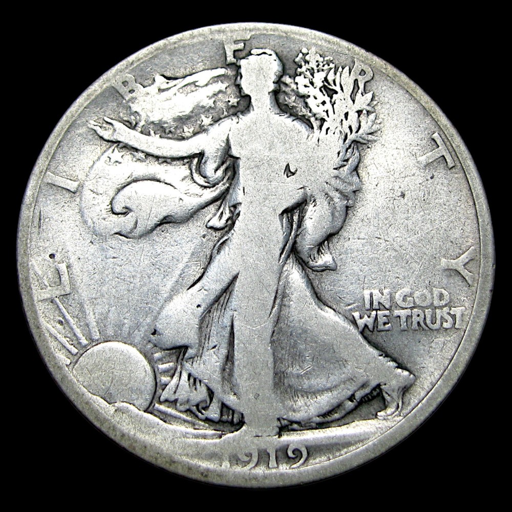 1919-D Walking Liberty Half Silver ---- Nice Coin ---- #741D