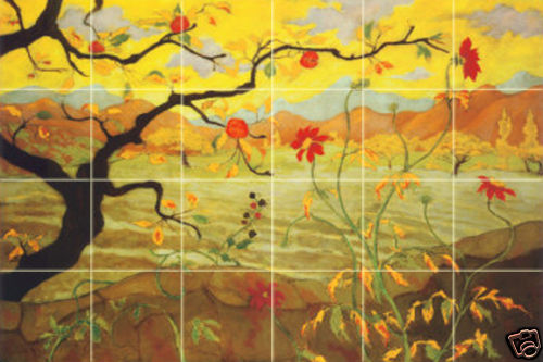 Art Mural Ceramic Backsplash Bath Tree Decor Tile #431