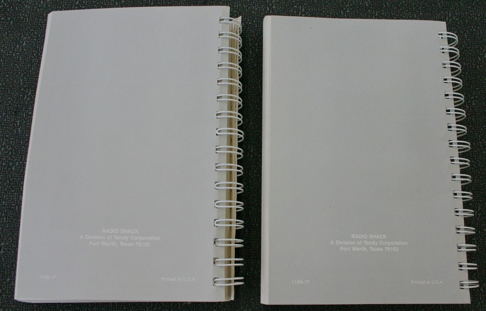 25-1508 Radio Shack Tandy 1000 Reference Manuals for MS-DOS/GW-Basic from 1987