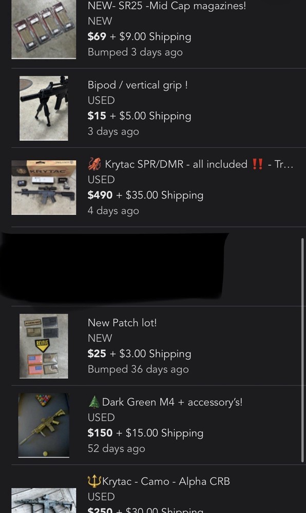 AIRSOFT LOT - Will Part Out !