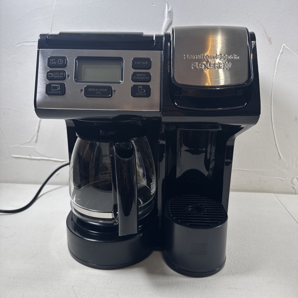 Hamilton Beach FlexBrew Trio 12 Cup & Single Serve Coffee Maker Black