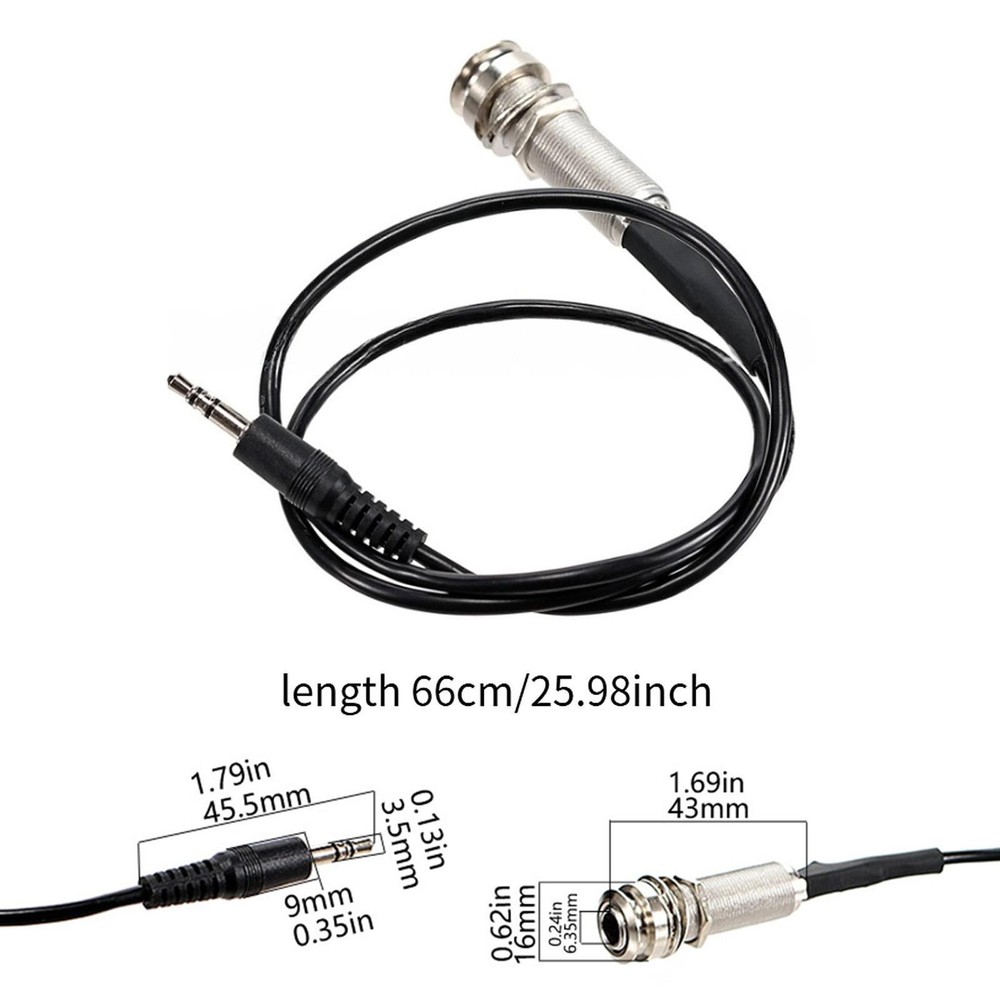 Guitar Pickup End Pin Cable Easy Installation Piezo Pickup Adapter