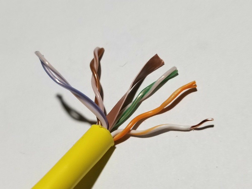 Commscope CS34P 23/4P Cat6 U/UTP WebTrak Plenum CMP Network Cable Yellow /100ft