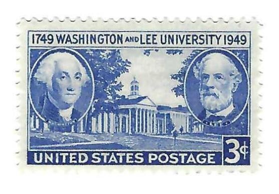 STAMP US SCOTT 982 "Washington & Lee University" 3CENT 1949 MH