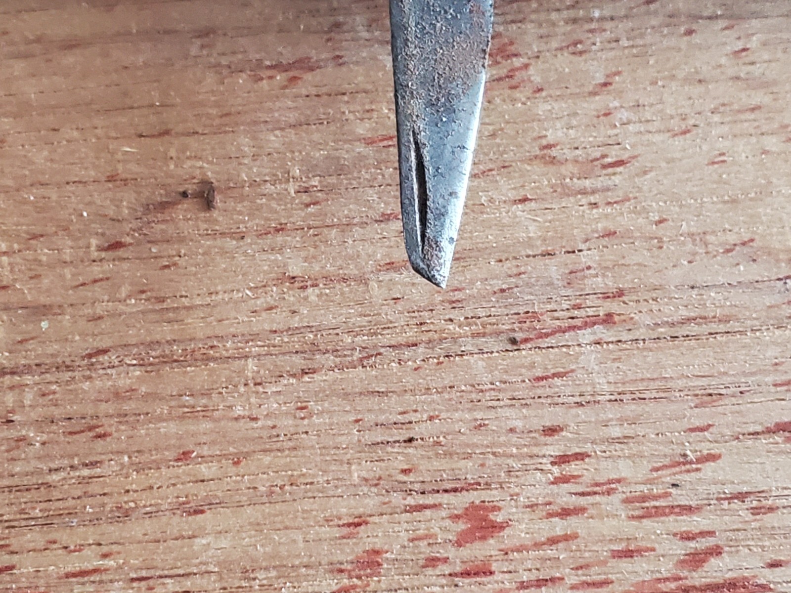 Vintage IMPERIAL 2 Blade Folding Pocket Knife Metal Handles NO Snap Rough Bad