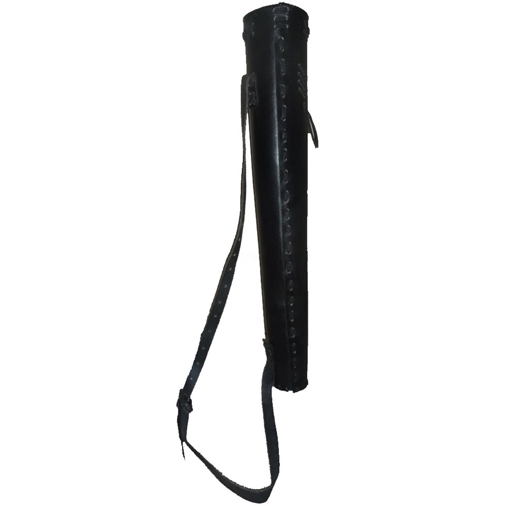 Small Black Leather Hunter Quiver - LARP Quiver E877