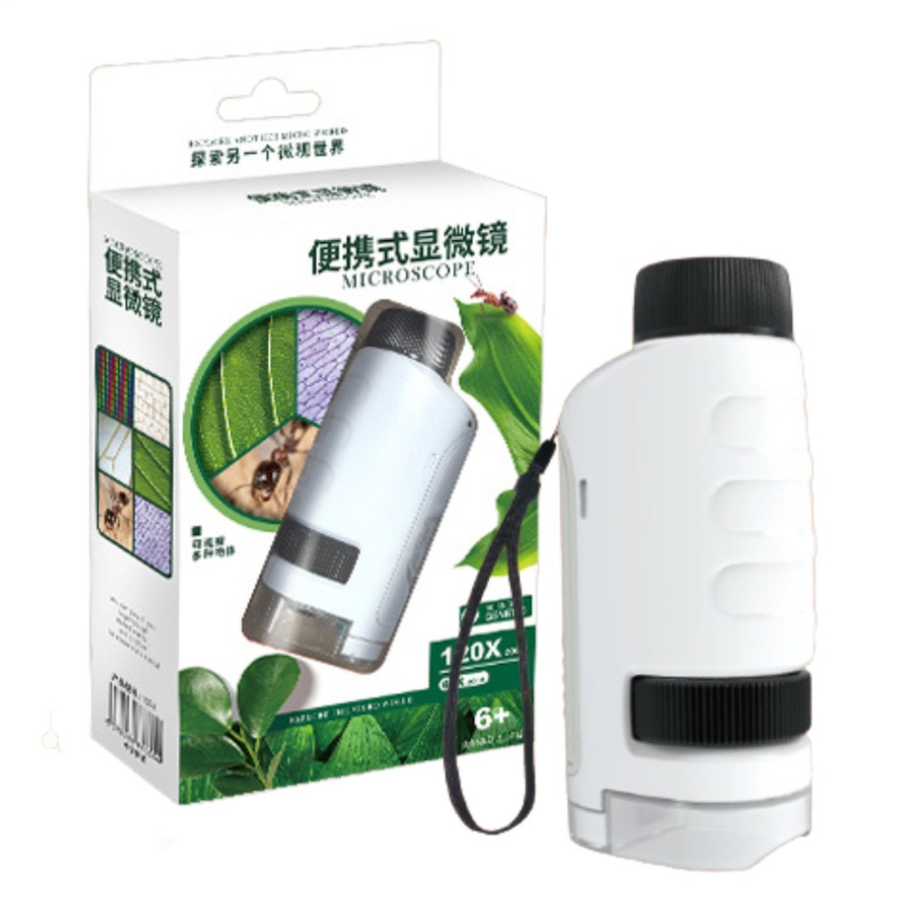 Mini Microscope For Kids Microscope For Child LED Lighted Pocket Microscope