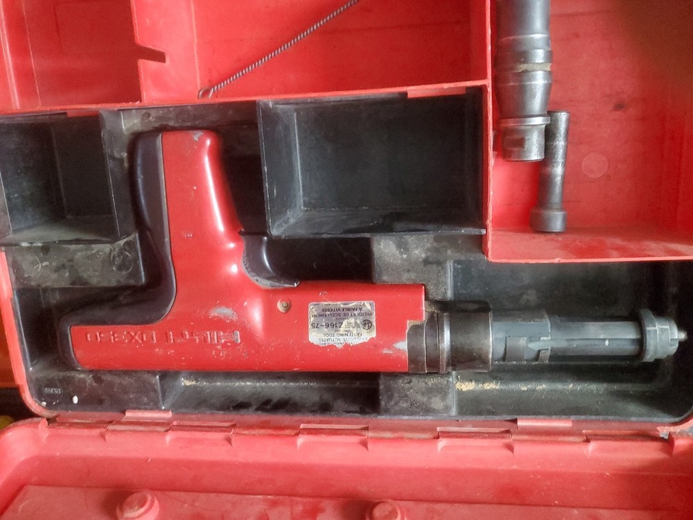 HILTI DX350 Powder Actuated Tool with Case + Documentation *READ DESCRIPTION*