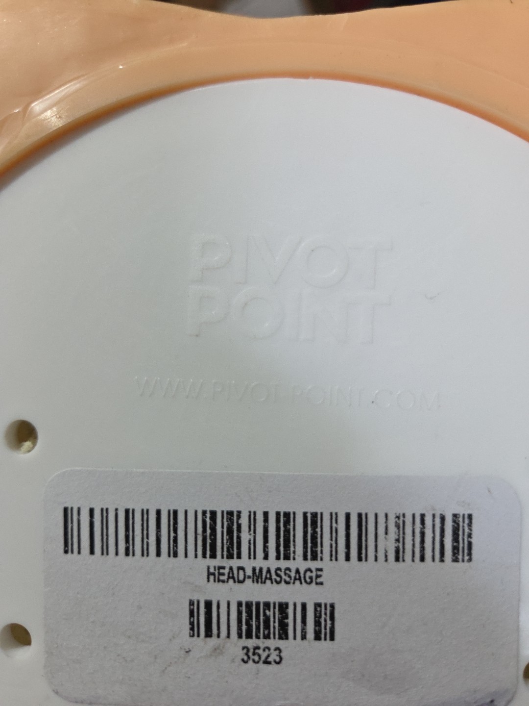 Pivot Point Mannequin Head Bald w Eyelashes Massage and Facial Practice Tool