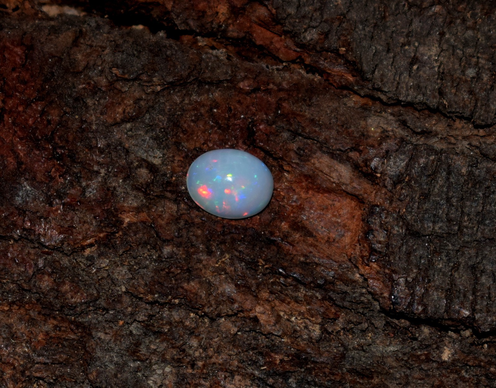 Natural Ethiopian Wello Fire Opal Cabochon Gemstone 7X9mm Loose AAA A05