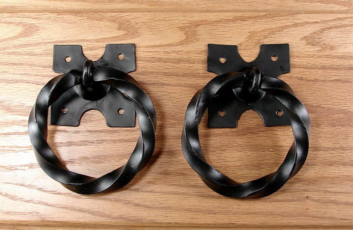 Twisted Iron Ring Door Knocker