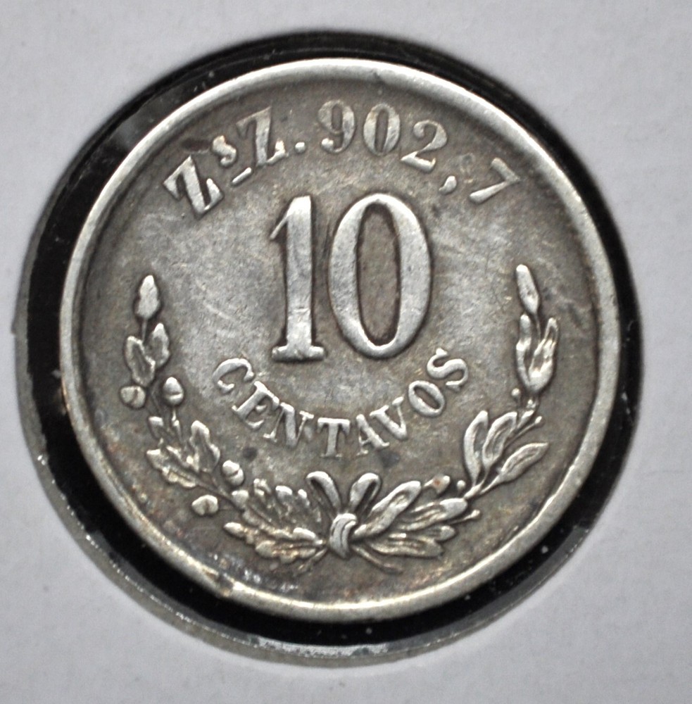 1892 Mexico 10 Centavos
