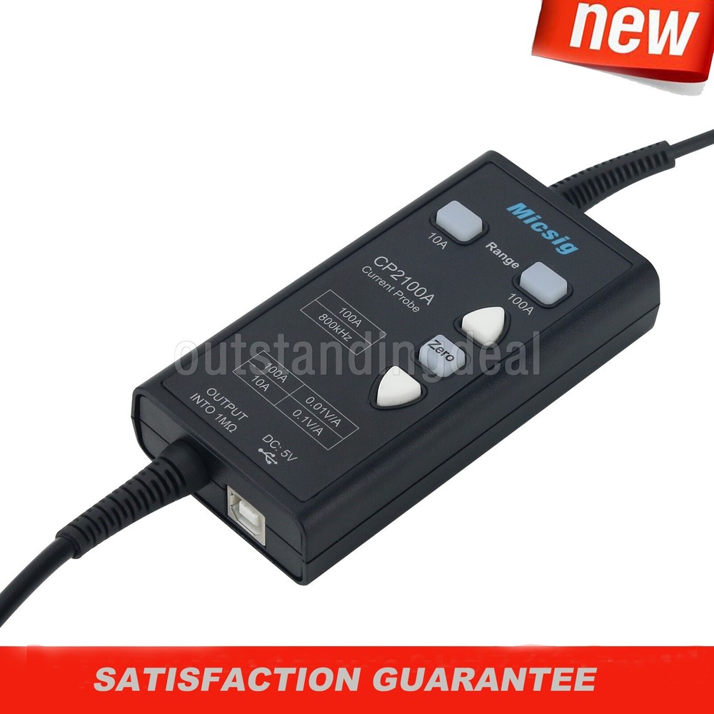 Micsig CP2100A 800KHz 10A/100A AC DC Current Probe for Oscilloscopes os67