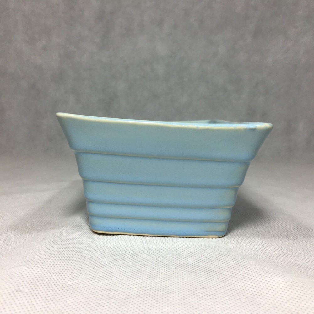 Ceramic Blue Rectangle Planter 8.25"