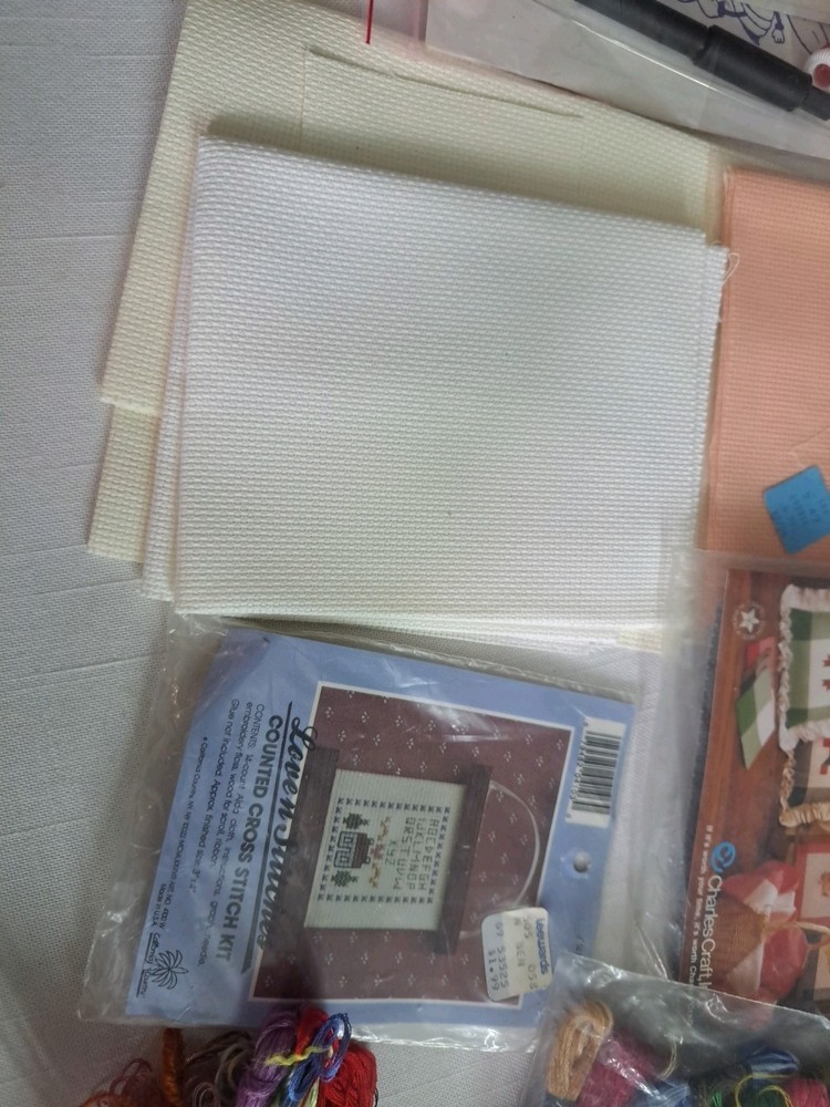 Embroidery Cross Stitch Needlepoint Lot