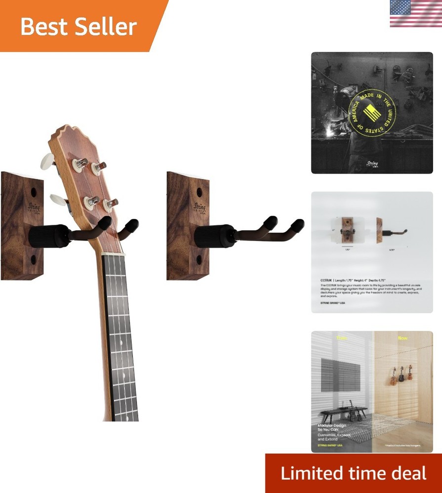 Lifetime  Ukulele Wall Mount - Securely Display Your Instruments, 2 Pack