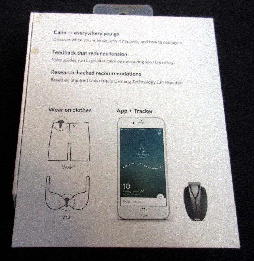 Spire Discover Calm Mindfulness + Activity Tracker - New in Box