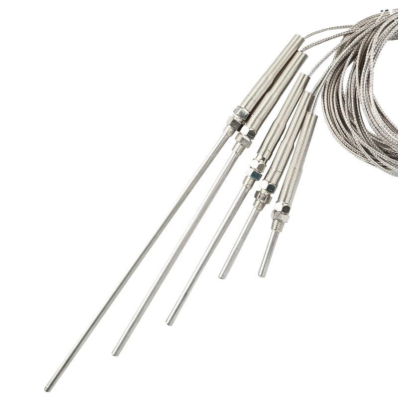 Thermocouple Temperature Sensor Compression Spring Probe M8 1m 2m 3m 5m Type K J