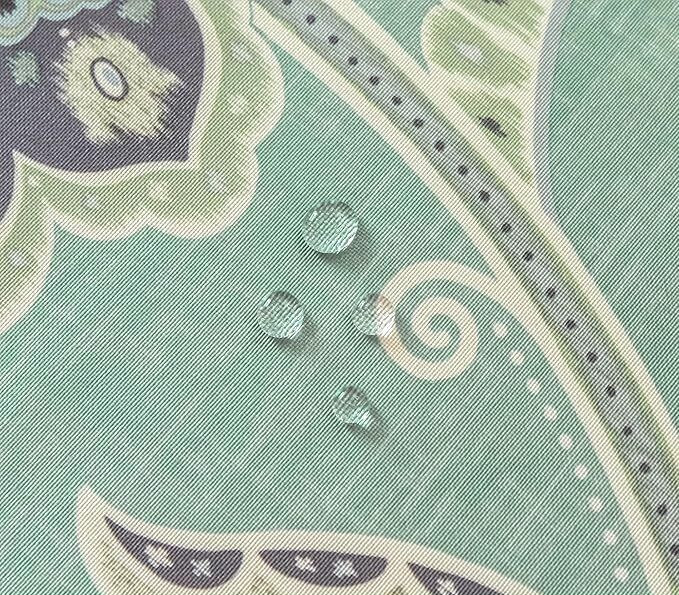 spring home Fabric Shower Curtain 72" X 72", green Printed Bathroom Curtains