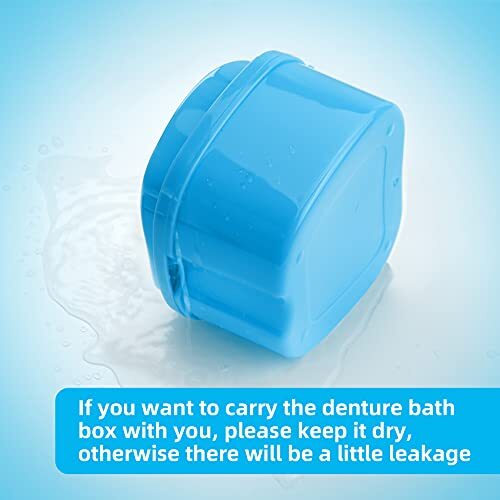 Denture Retainer Container Case Cleaning Denture Bath Box False Teeth Storage