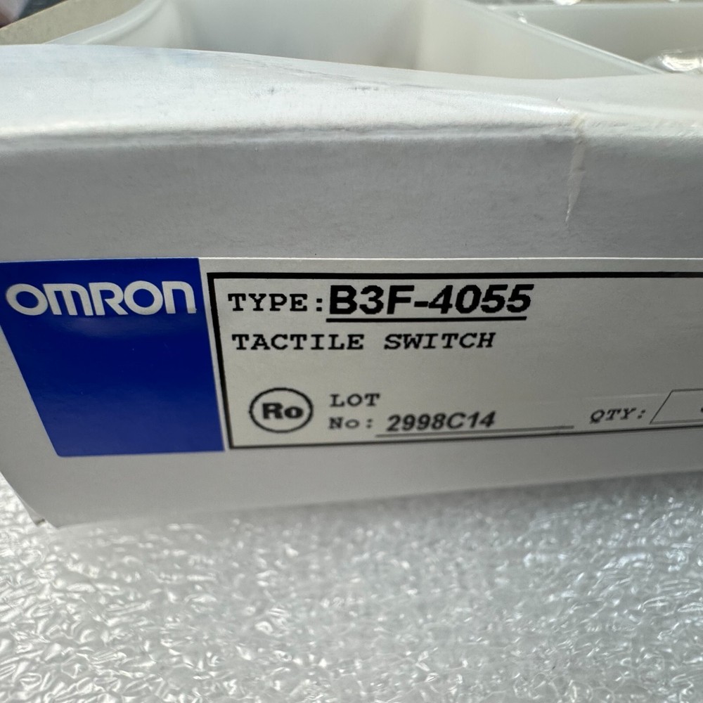 100PCS OMRON 2.55N B3F-4055 Tactile Switch