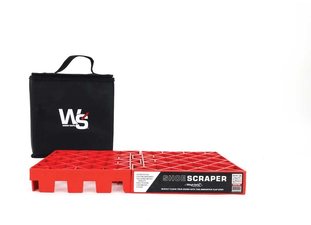 Weigh Safe WSFJS Flap Jack Stabilizing Block & Flap Step Boot Scraper w/Bag Red