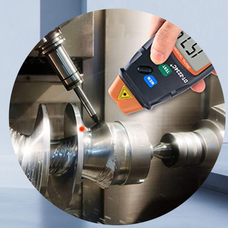 Light weights Digital Tachometer with No Contact Technology for Speed Testing