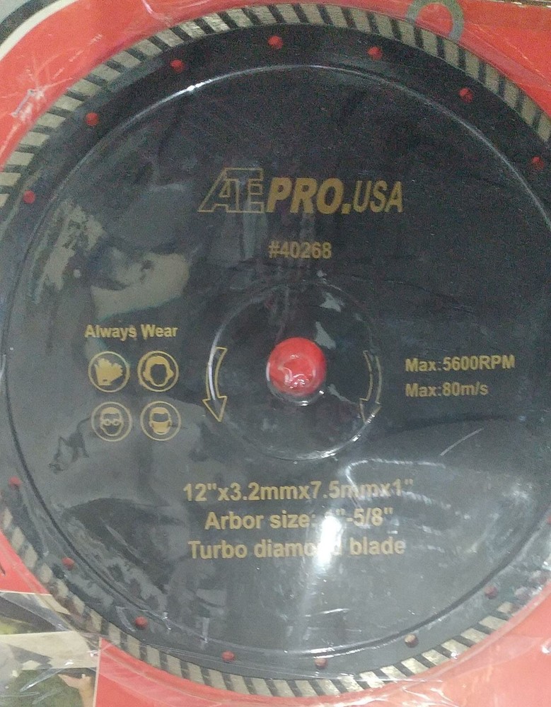 Turbo Diamond Blade 12" ~ 40268