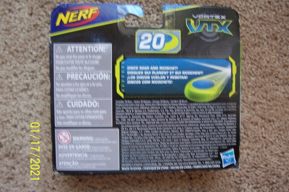Nerf Vortex VTX - 20 Disc Refill - NIP