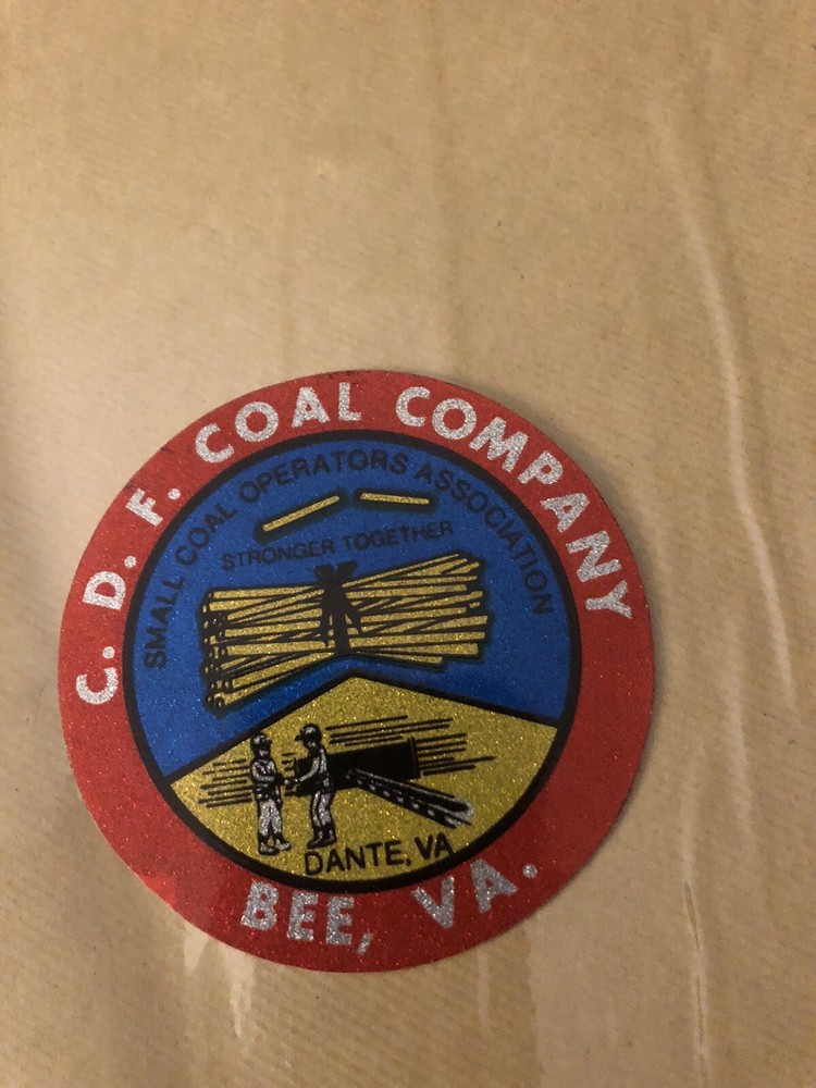coal mining stickers nice older coal company