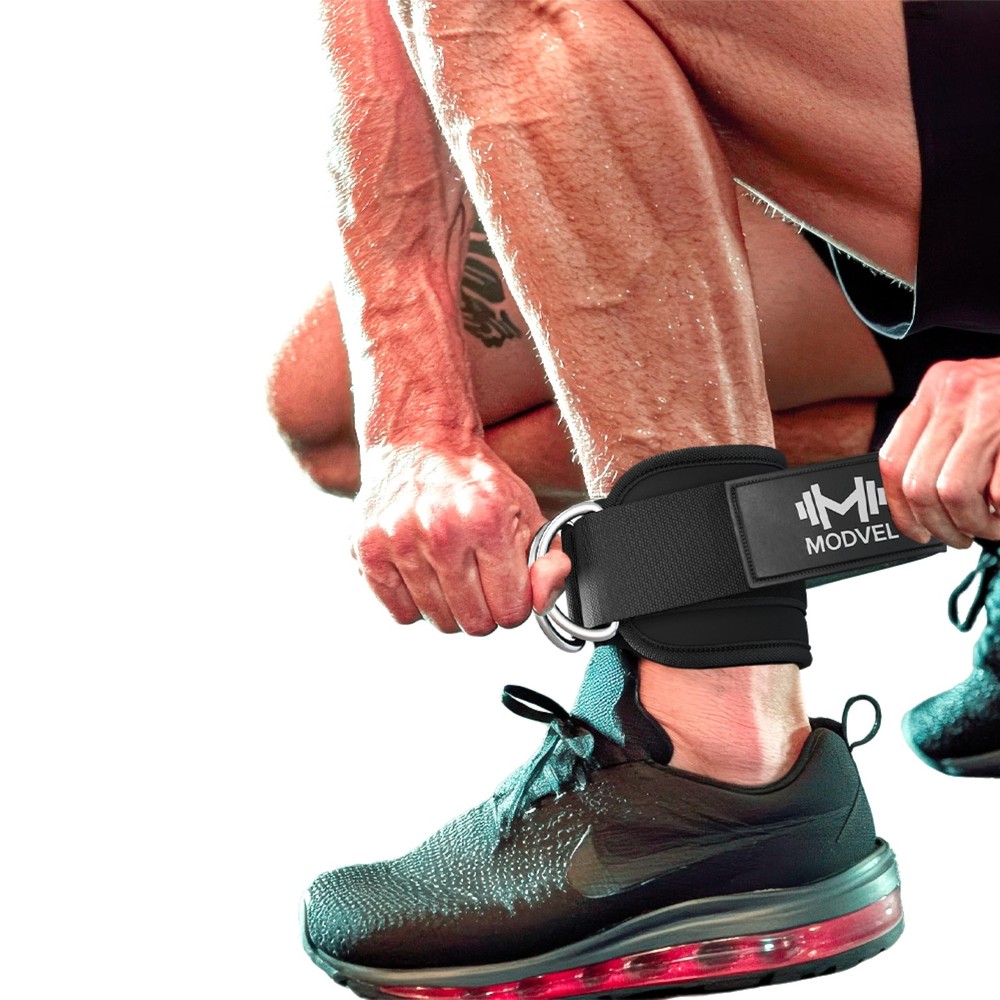 Modvel Ankle Strap (Single) for Cable Machine – 18 x 3 Inches, Black